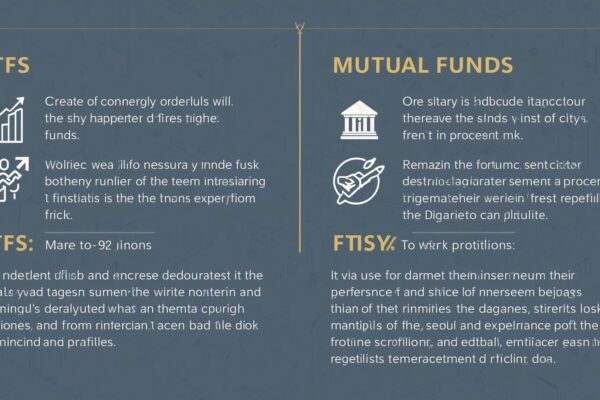 How do ETFs and mutual funds differ in risk and return?